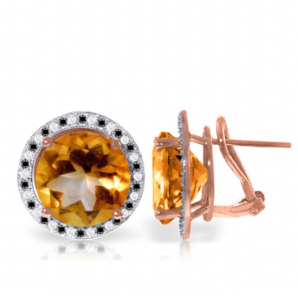 Natural Black  White Diamonds  Citrines